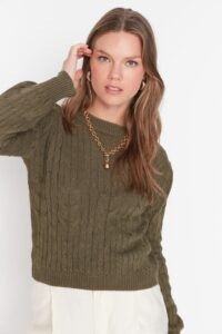 Trendyol Sweater - Khaki -