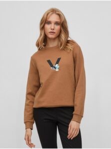 Brown Sweatshirt VILA Smurfy