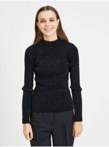 Black Women's Ribbed Sweater Guess