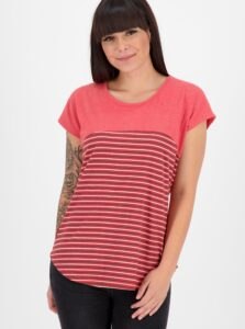Red Women's Striped T-Shirt Alife and