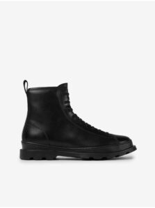 Black Men's Leather Ankle Boots Camper