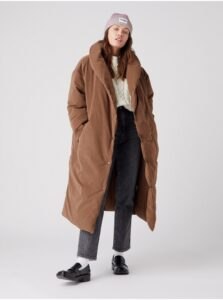 Brown Women's Winter Coat with Wrangler