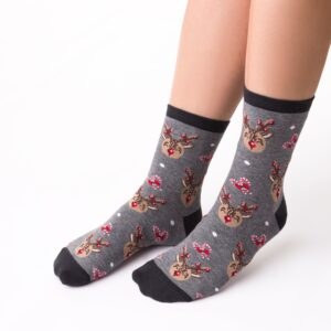 Socks 136-057 Melange Grey