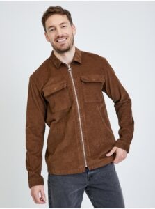Brown Men's Corduroy Outerwear With Tom Tailor