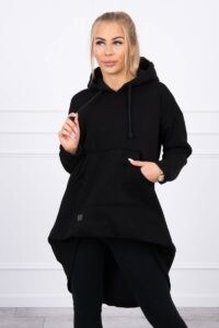 Reinforced hoodie black with