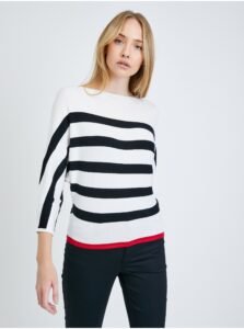 Black-cream striped sweater ORSAY