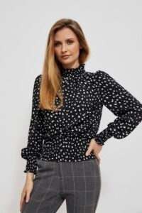 Blouse with print and