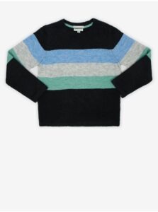 Gray-Black Boys' Striped Sweater Tom