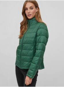 Green quilted winter jacket VILA