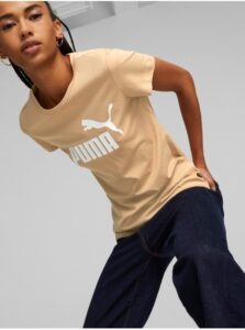 Beige Women's T-Shirt Puma
