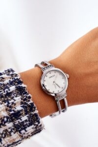 Small watch on bracelet with