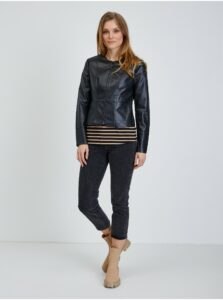 Black Leatherette Jacket ORSAY