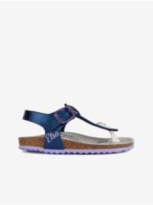 Geox Elsa Blue Leather Sandals for