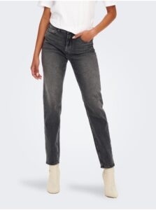 Grey Straight Fit Jeans ONLY