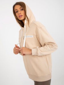 Light beige hoodie with