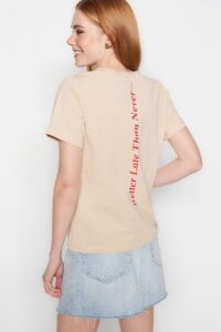 Trendyol T-Shirt - Beige -