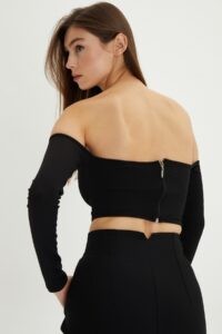 Cool & Sexy Women's Black Zipper