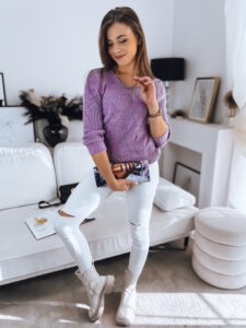 Women's sweater SERAFIN lilac