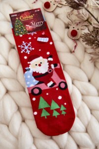 Women's Christmas socks Santa Claus with