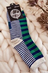 Women's classic socks with stripes