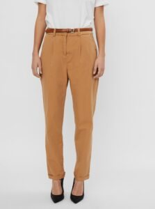 Brown trousers with belt VERO MODA