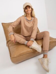 Women's camel tracksuit with