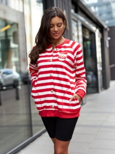 Sweatshirt red and white By o