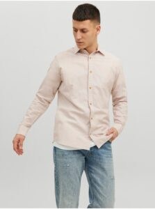 Beige Men's Linen Shirt Jack &