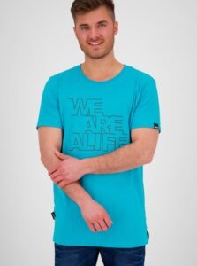 Blue Men's T-shirt with Alife and