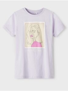 Light purple girly t-shirt name it