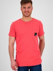 Red Men's T-shirt with print on the back