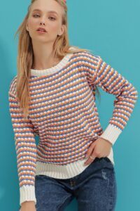 Trend Alaçatı Stili Sweater - Multi-color