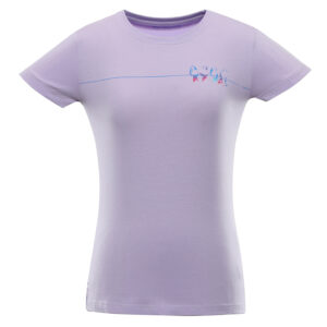 Women's cotton T-shirt ALPINE PRO CELGA pastel lilac