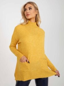 Yellow long oversize sweater