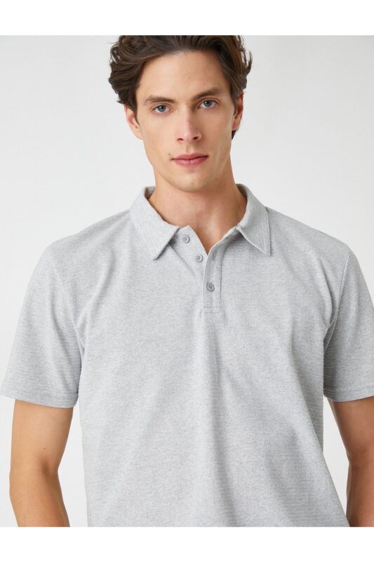 Koton Polo T-shirt - Gray -