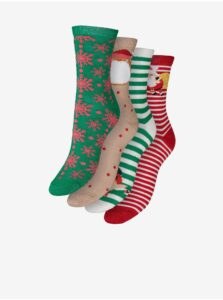 Vero Moda Set of four pairs of women's Christmas socks