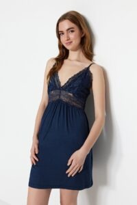 Trendyol Nightgown - Navy blue