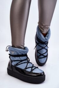 Women's Fashion Snow Lace-up Boots