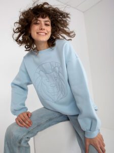 Light blue hoodie with