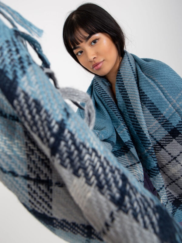Lady's blue scarf with