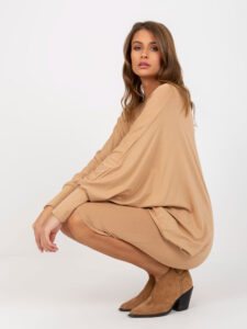Camel bat dress with
