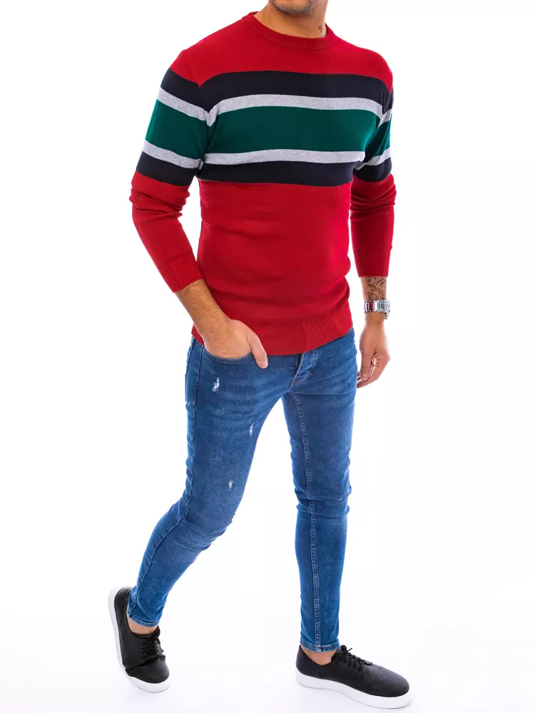 Red men's sweater