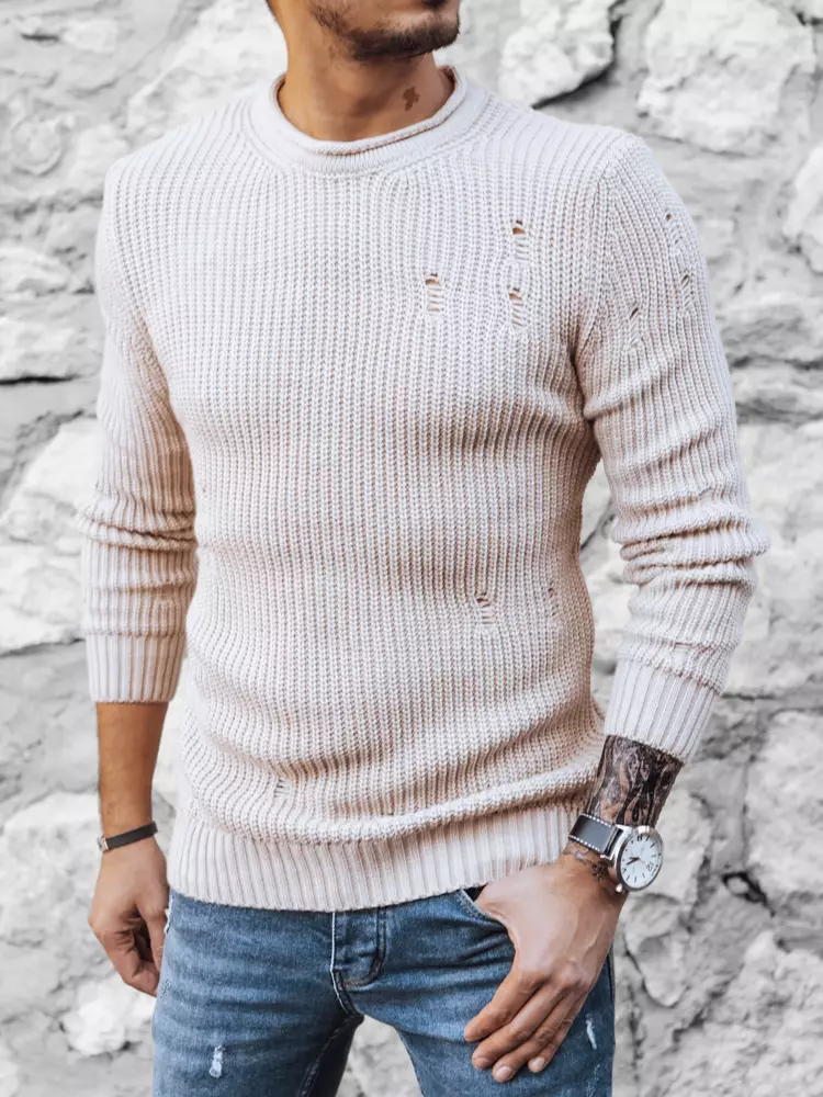 Men's beige sweater