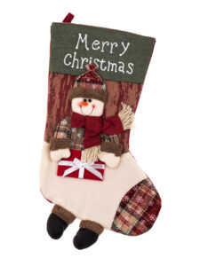 Edoti Christmas stocking Snowman