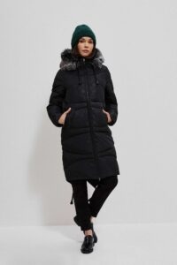 Long quilted hooded