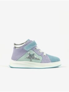 Purple and blue girly sneakers