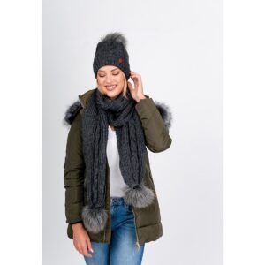 Women's winter set cap + scarf with
