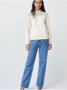Cream sweater Salsa Jeans Elba
