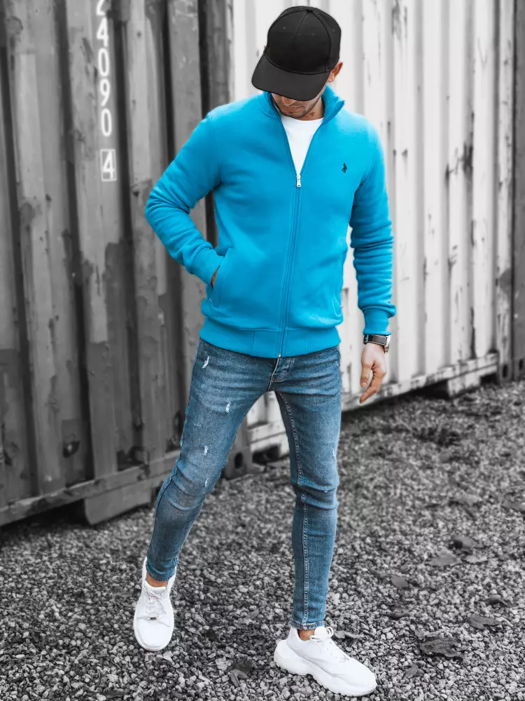 Turquoise men's sweatshirt Dstreet