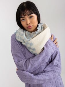 Women's checkered winter scarf